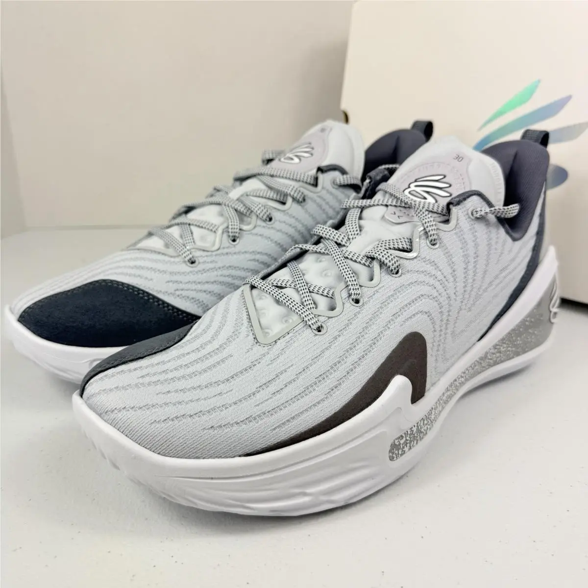 Under Armour shoes - Curry Flow 12 TB Halo Grey - 6000736-014 - Gray 2