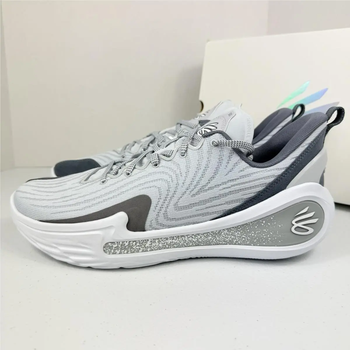 Under Armour shoes - Curry Flow 12 TB Halo Grey - 6000736-014 - Gray 3