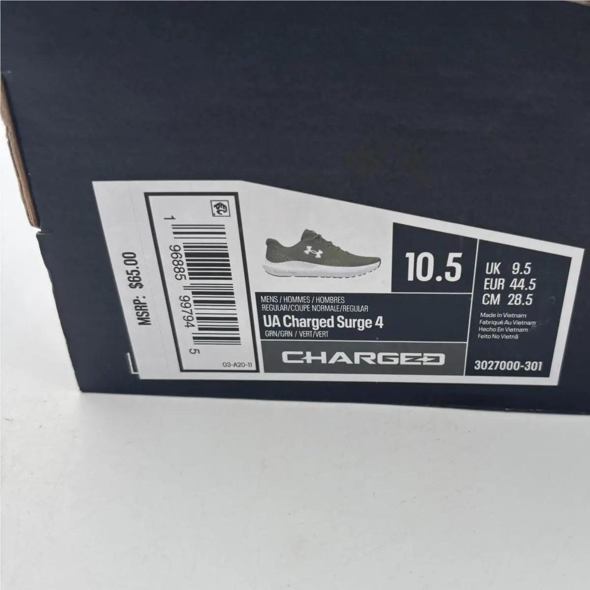 Under Armour shoes - UA Charged Surge 4 - Charged Surge - Green 0