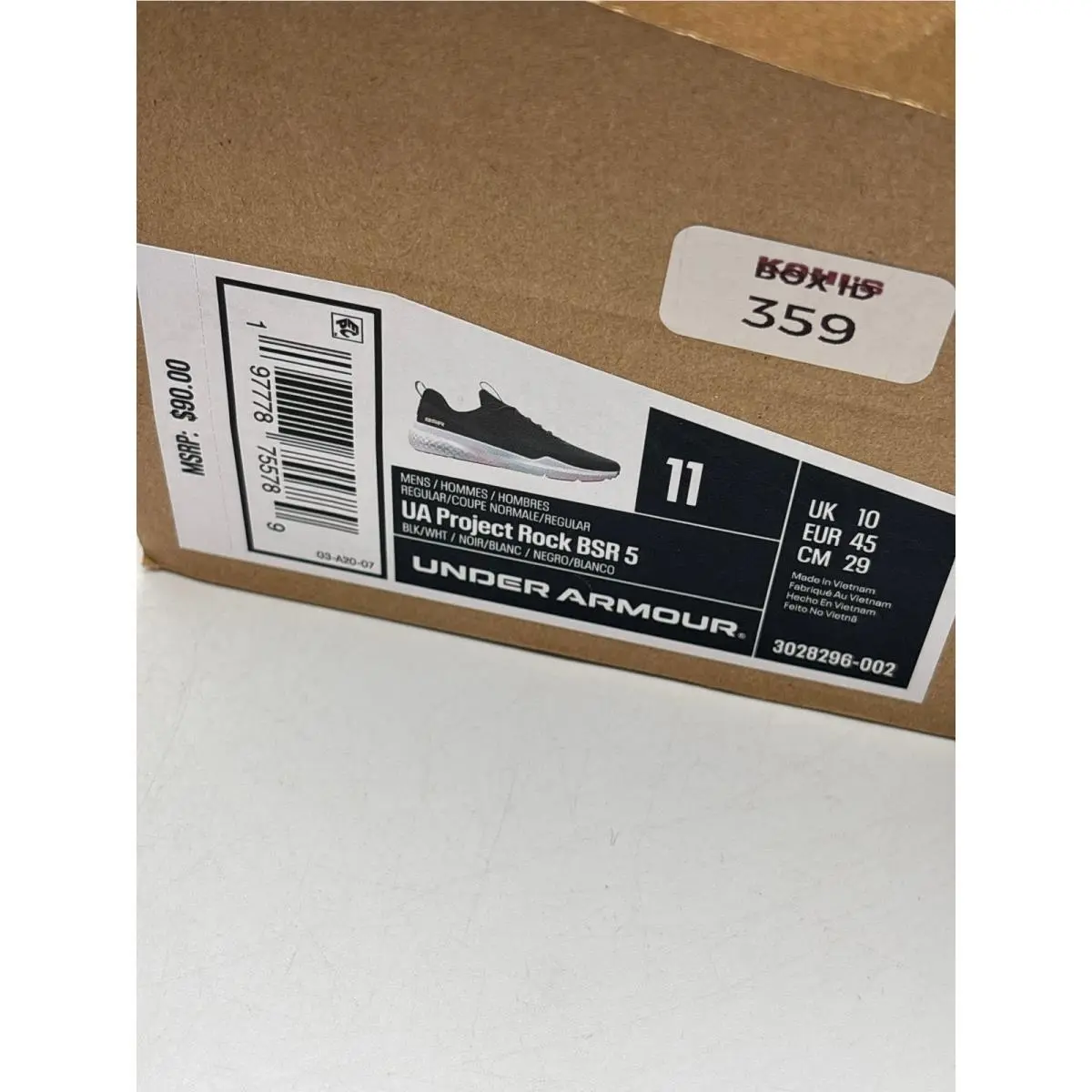 Under Armour shoes - Project Rock BSR 5 - Project Rock BSR - Black 0