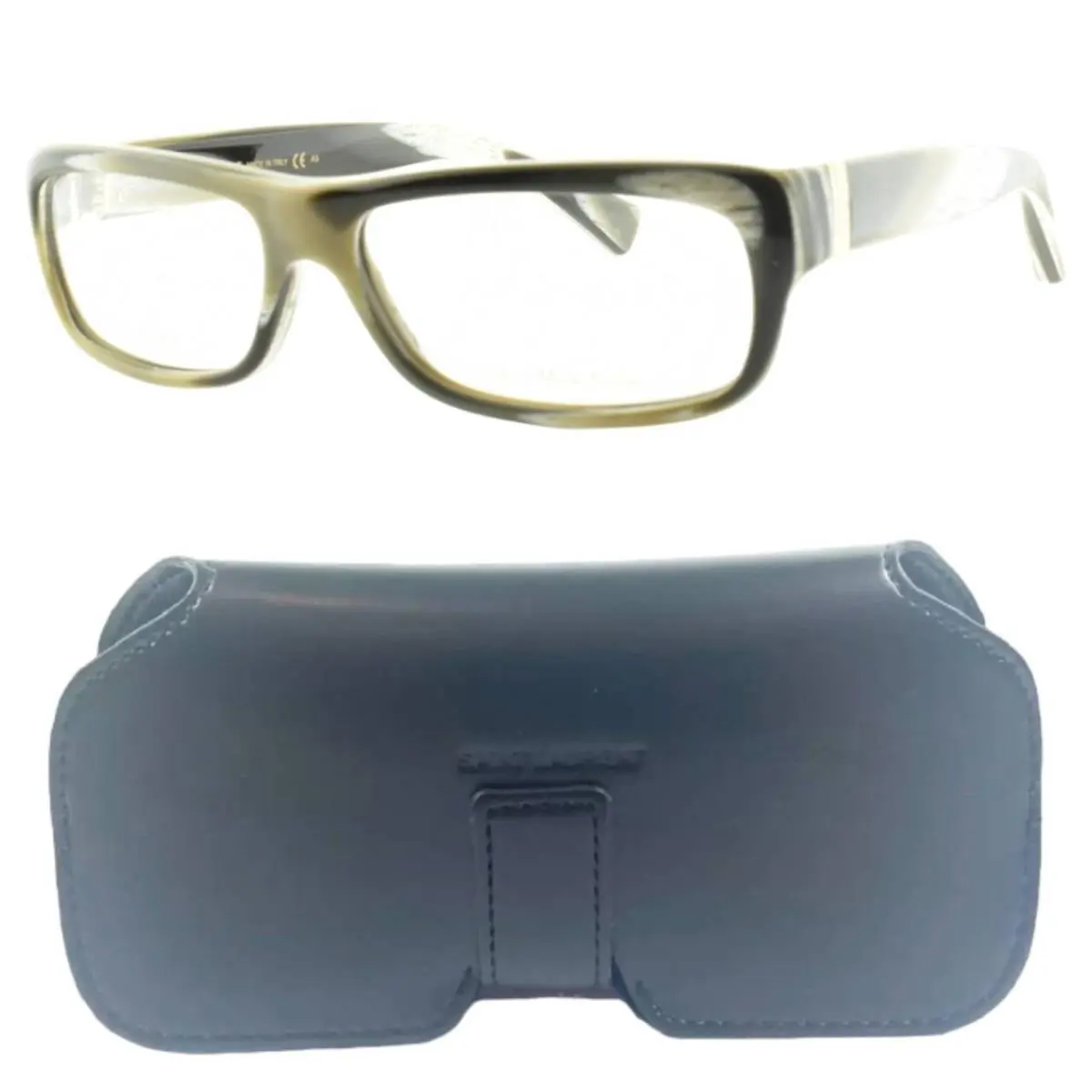 Yves Saint Laurent Ysl 2312 5My Dark Horn Rectangle Full Rim Unisex Frame