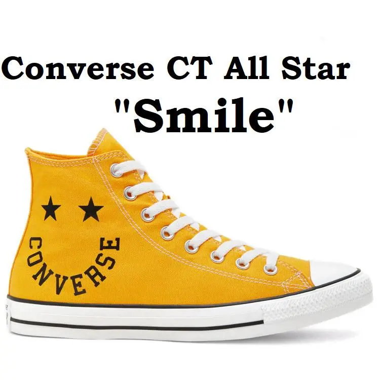Converse Chuck Taylor All Star HI Smile Sneaker Men Shoes Gold/blk Size 11.5 - GOLD SMILE -U30- 167070F
