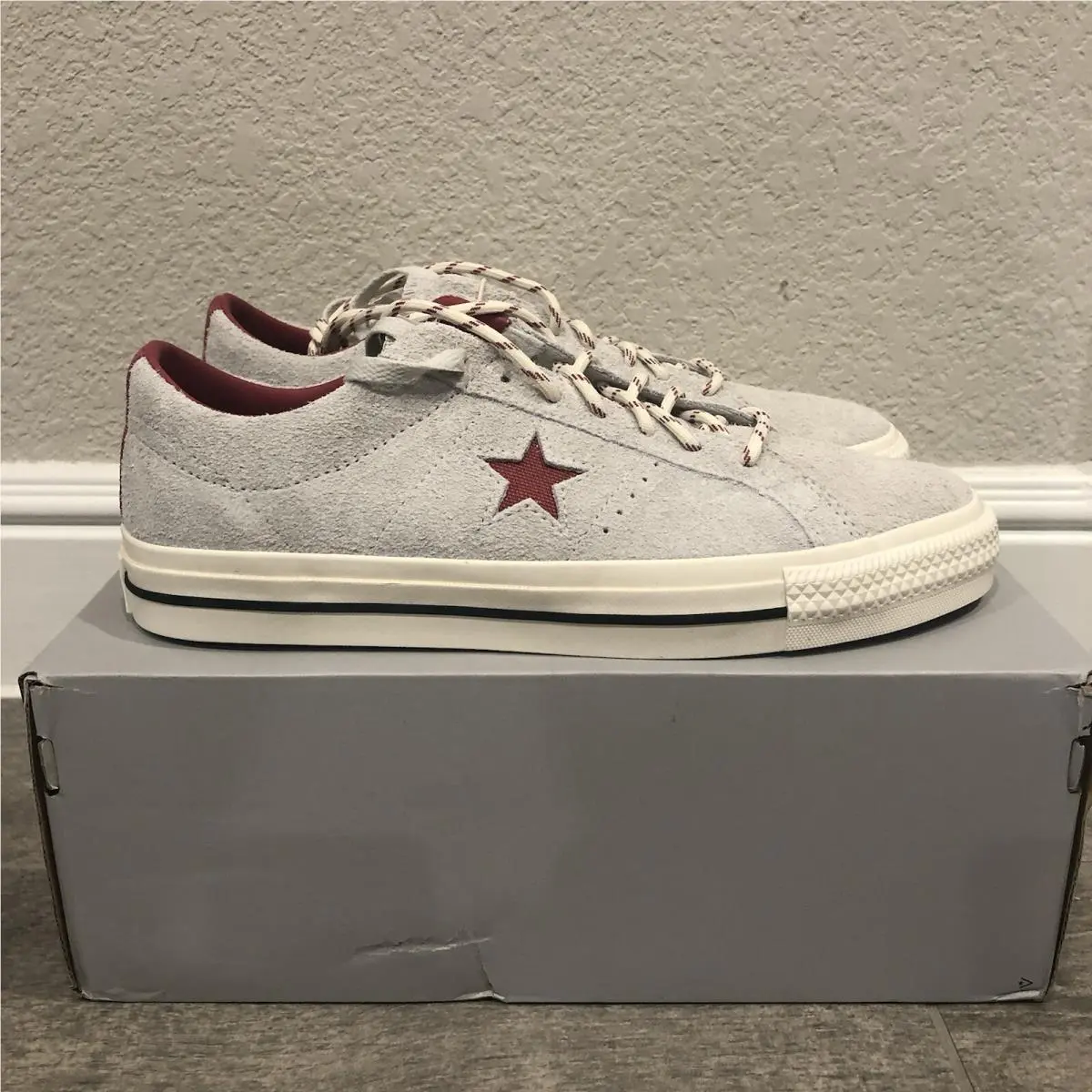 Cons Converse One Star Pro Ox Low Sneakers Gray Men’s Shoes Size 11.5