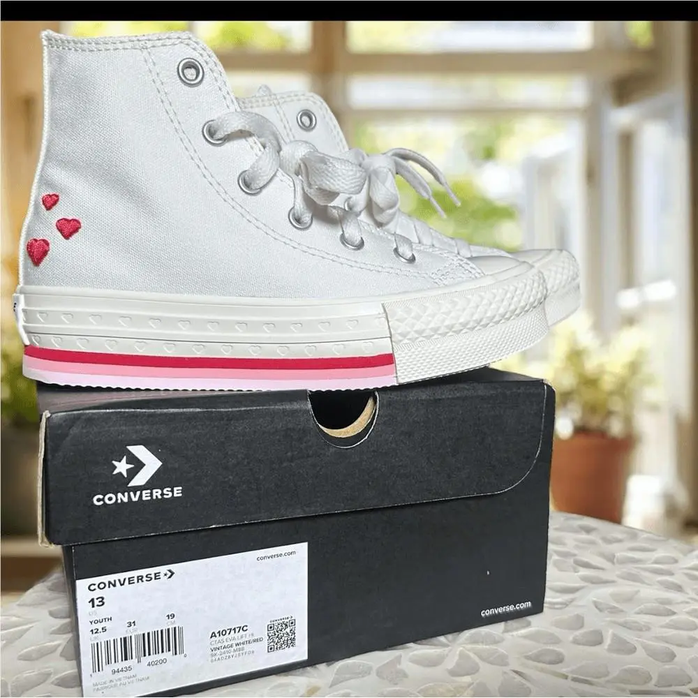 Converse shoes - Converse Chuck Taylor All-Star Hi-top Lift `Valentines` Sneakers - Multicolor, Exterior: Multicolor 9