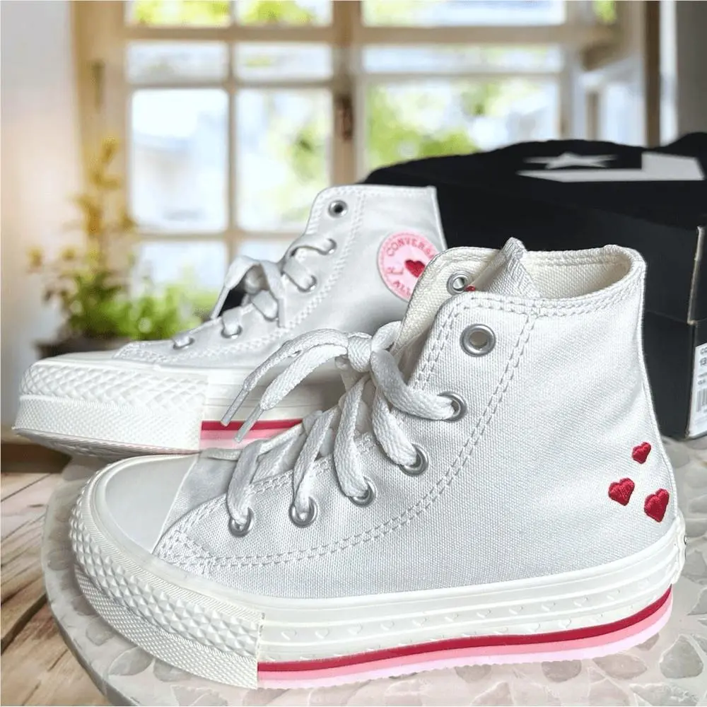 Converse shoes - Converse Chuck Taylor All-Star Hi-top Lift `Valentines` Sneakers - Multicolor, Exterior: Multicolor 2
