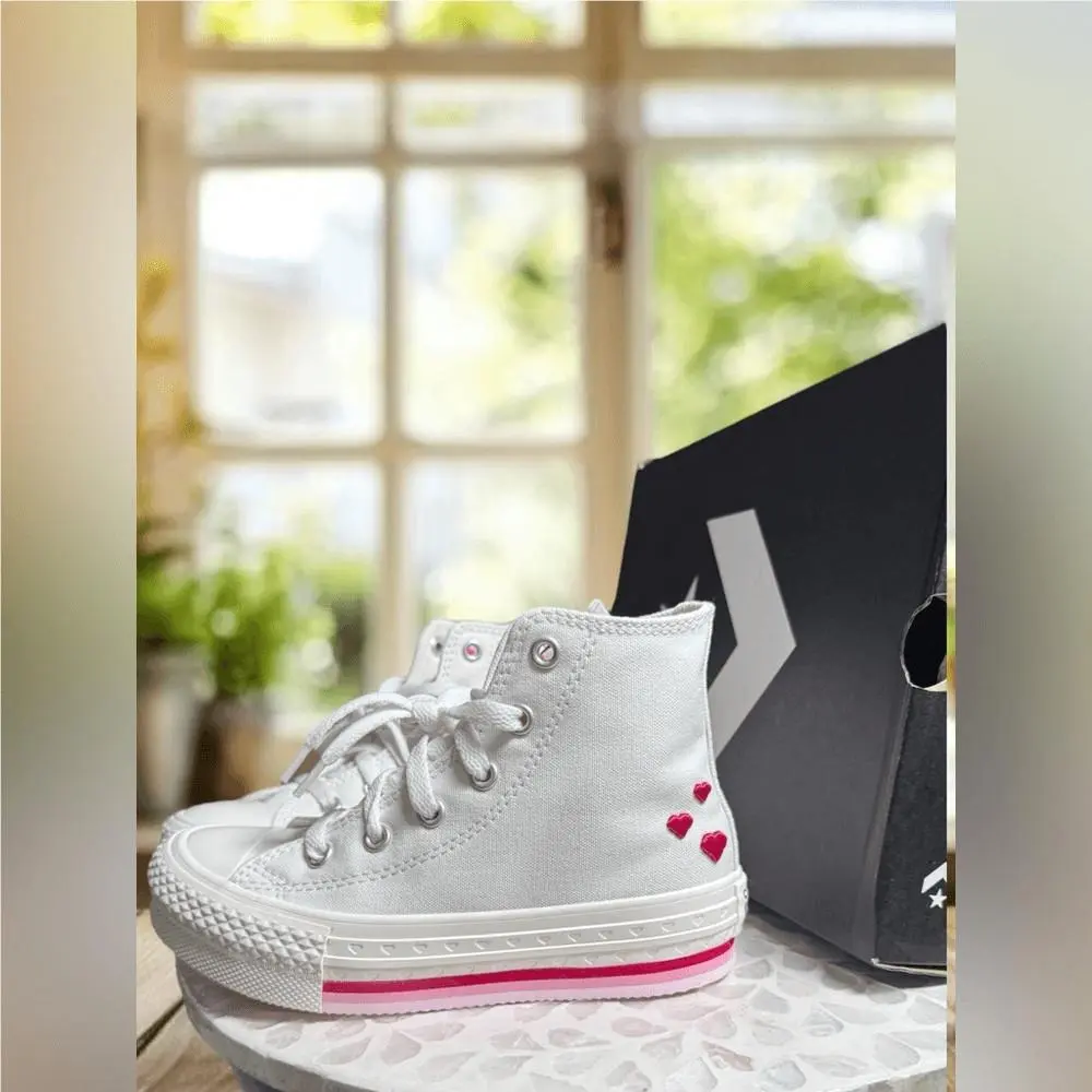 Converse shoes - Converse Chuck Taylor All-Star Hi-top Lift `Valentines` Sneakers - Multicolor, Exterior: Multicolor 5