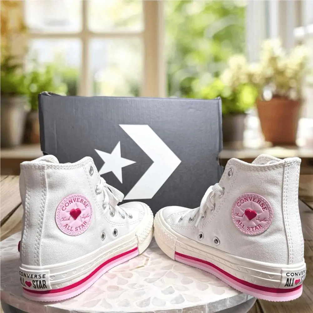 Converse shoes - Converse Chuck Taylor All-Star Hi-top Lift `Valentines` Sneakers - Multicolor, Exterior: Multicolor 6