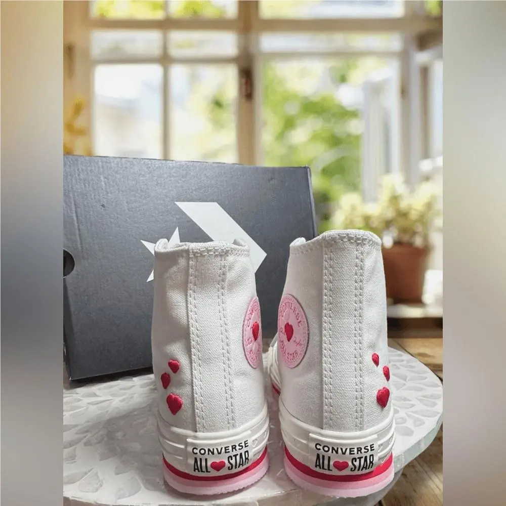 Converse shoes - Converse Chuck Taylor All-Star Hi-top Lift `Valentines` Sneakers - Multicolor, Exterior: Multicolor 7