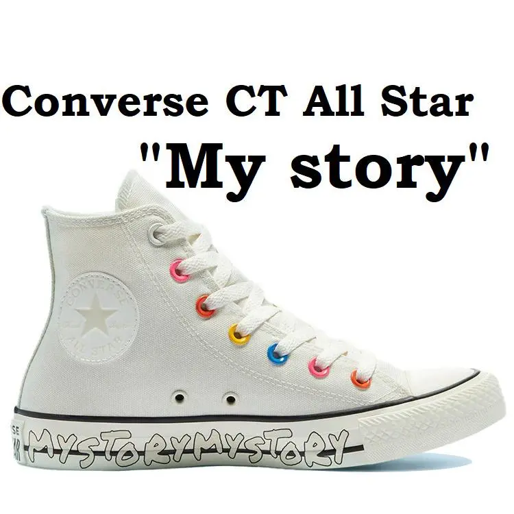 Converse Chuck Taylor All Star HI MY Story Men Shoes White/multi Size 11.5