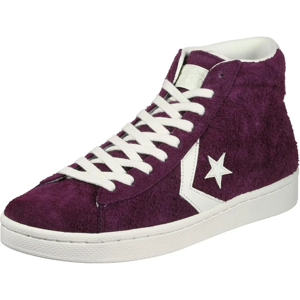 Converse All Star Pro Leather Mid Trainers Men Shoes Dark Sangria Size 13
