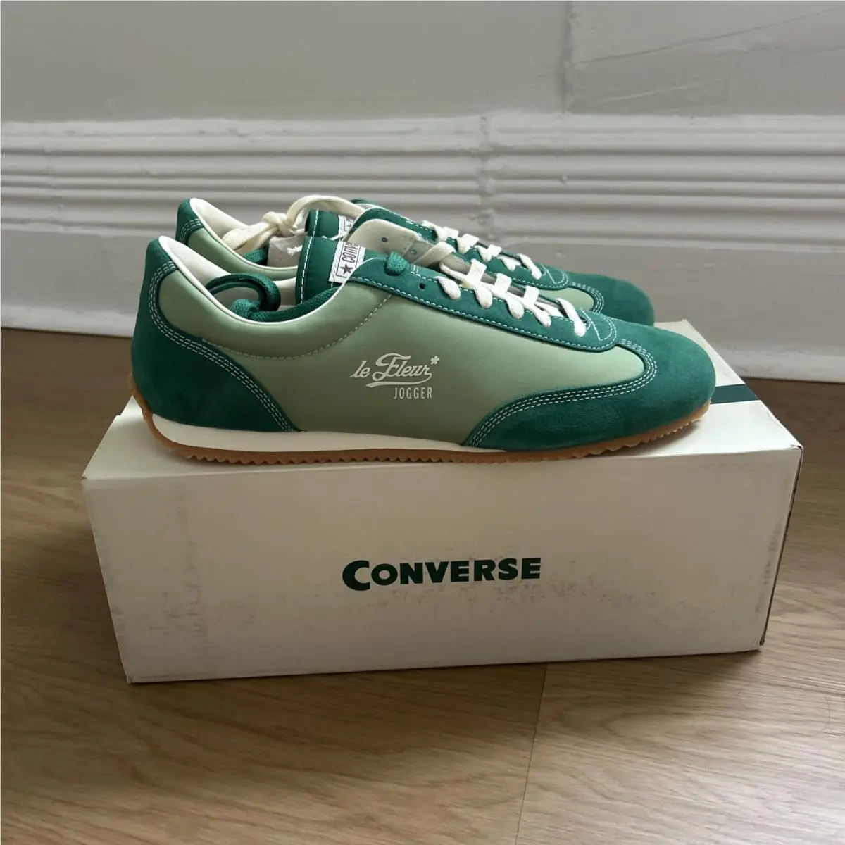 X Golf le Fleur 1908 Jogger Mens US Size 12 Forest Shade by Converse