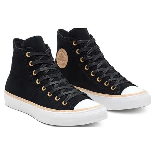 Converse All Star CT HI Suede Unisex Men SZ 8 = Women SZ 10 Shoes Black/b