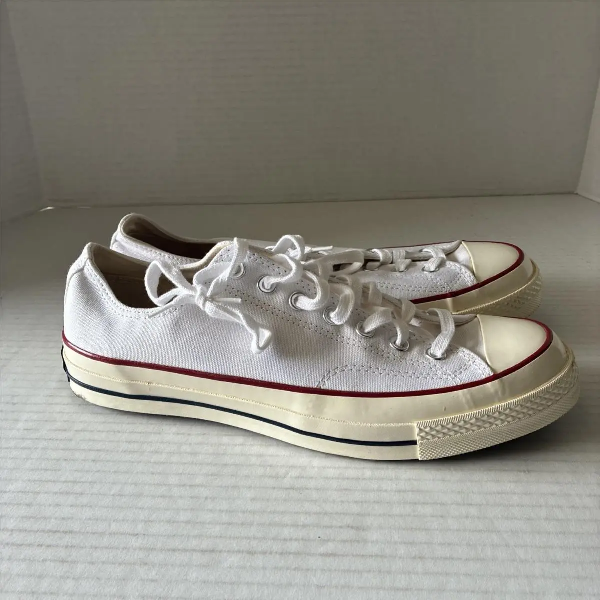 Converse Chuck 70s Low Top Sneaker Sz 10.5M 12.5W White 162065C