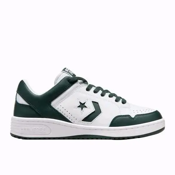 Converse Weapon Ox Low White Deep Emerald Green Men`s 13 A12519C Basketball Shoe