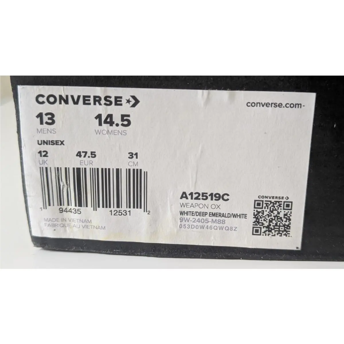 Converse shoes - Converse Weapon Ox - Weapon - A12519C - Green (UPC: 194435125312) 17