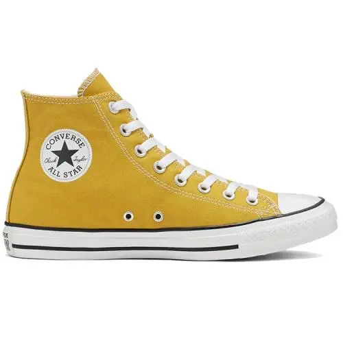Converse Chuck Taylor All Star HI Casual Sneakers Men Shoes Gold/wht Size 13