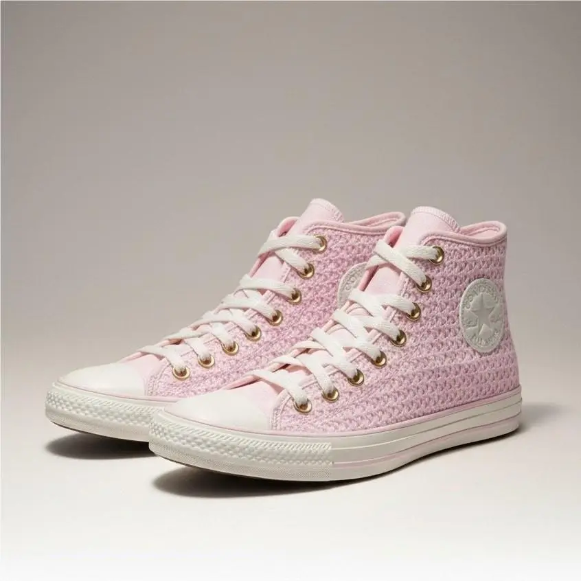 Converse Chuck Taylor All Star Pink Knit Sugar Berry Sz 9 A13643F