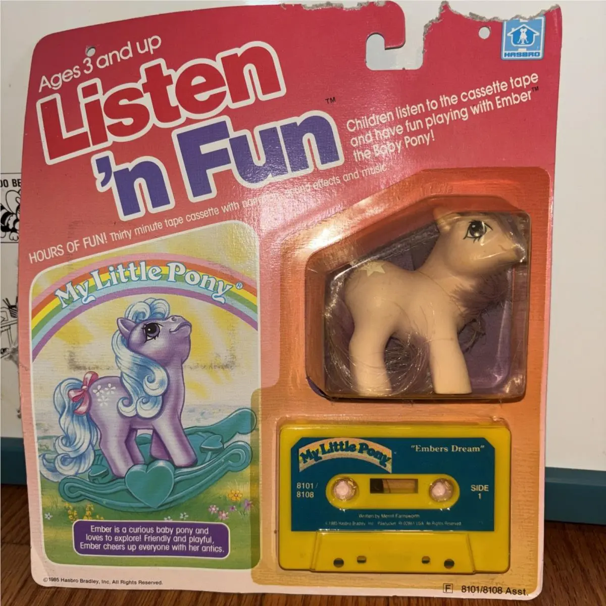 My Little Pony Ember Listen N Fun 1985 Hasbro Rare In Package
