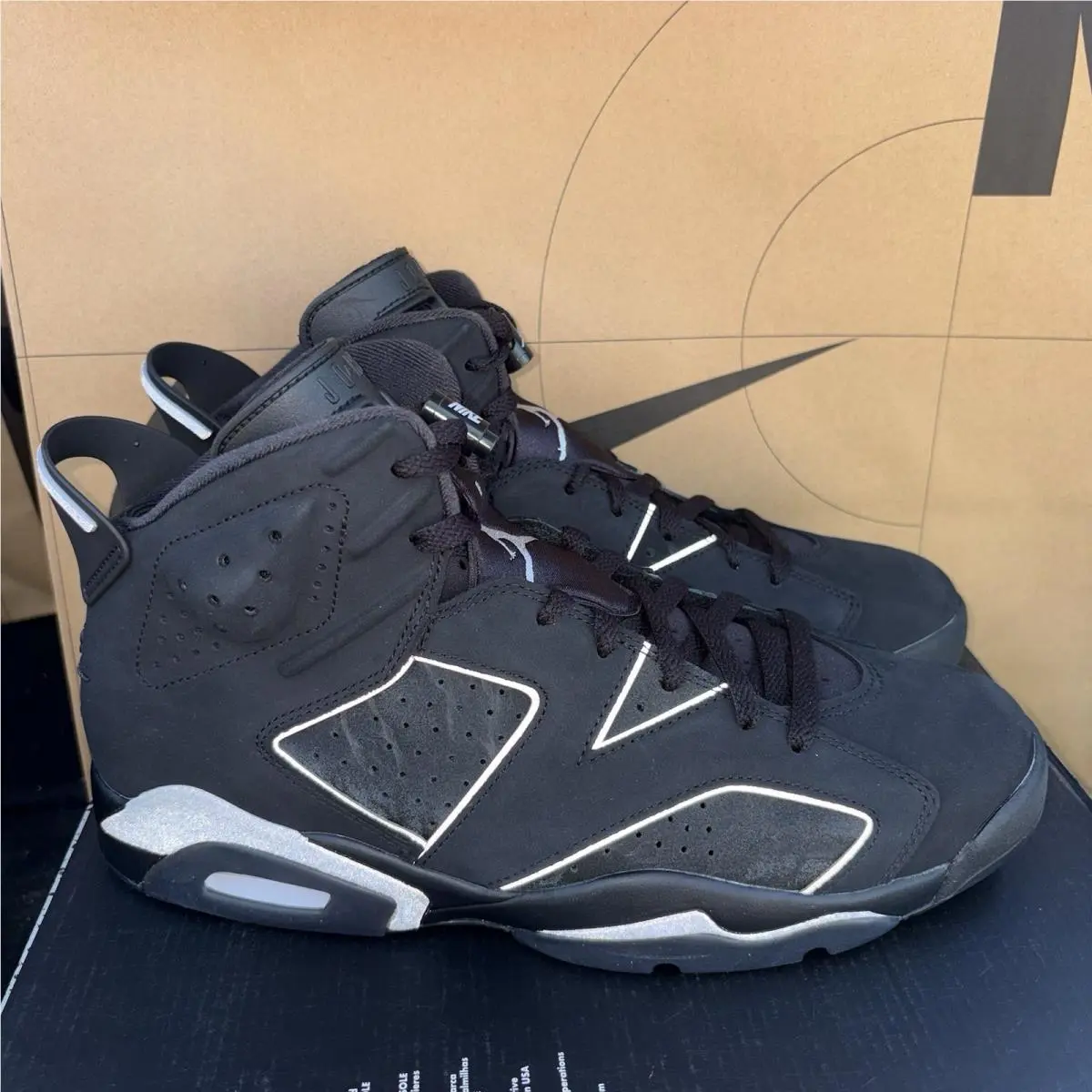 Nike Air Jordan 6 Retro “cap and Gown” Black Nby IR2266-010 Men Size 14
