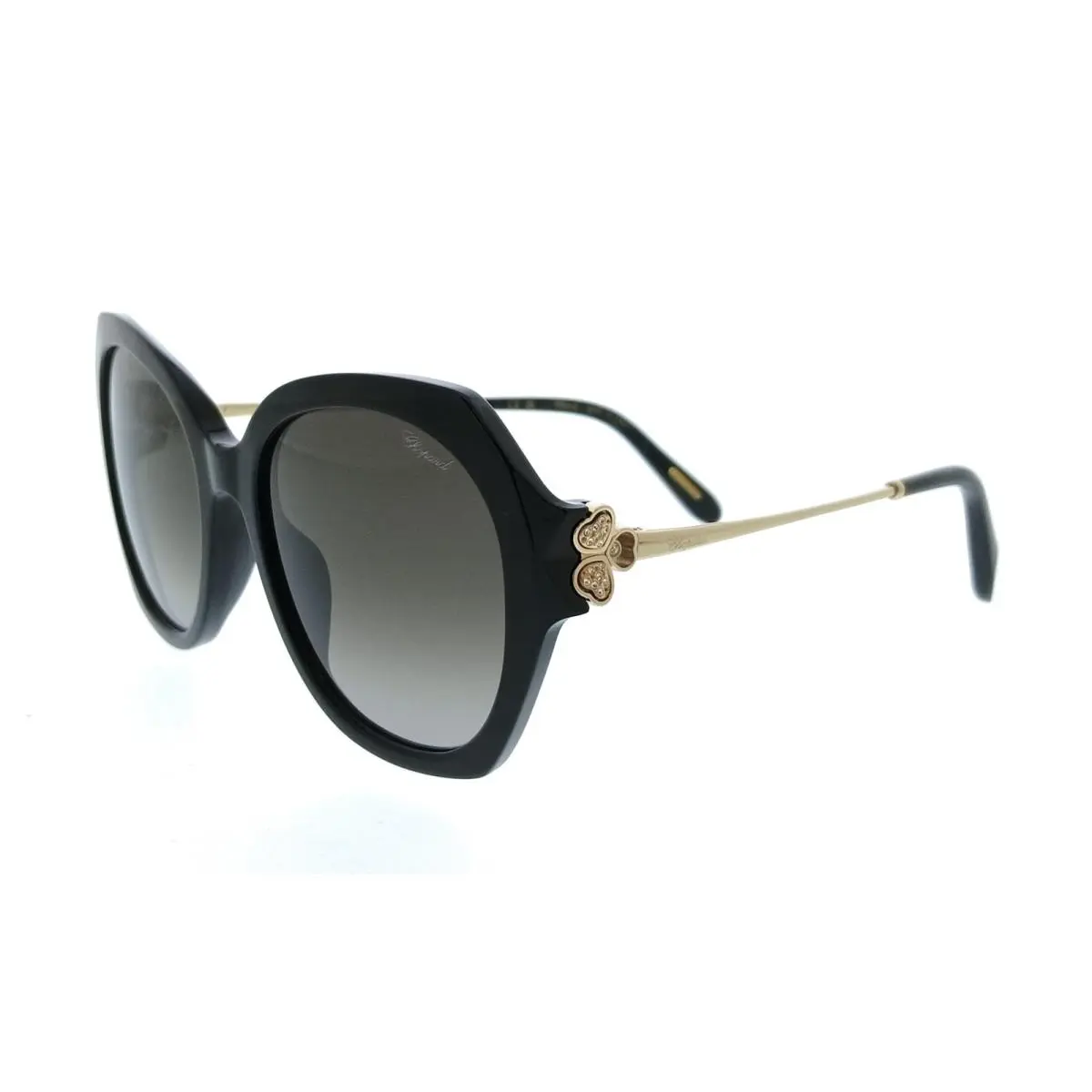 SCH354S54700K Shiny Black Cat Eye Womens Sunglasses by Chopard
