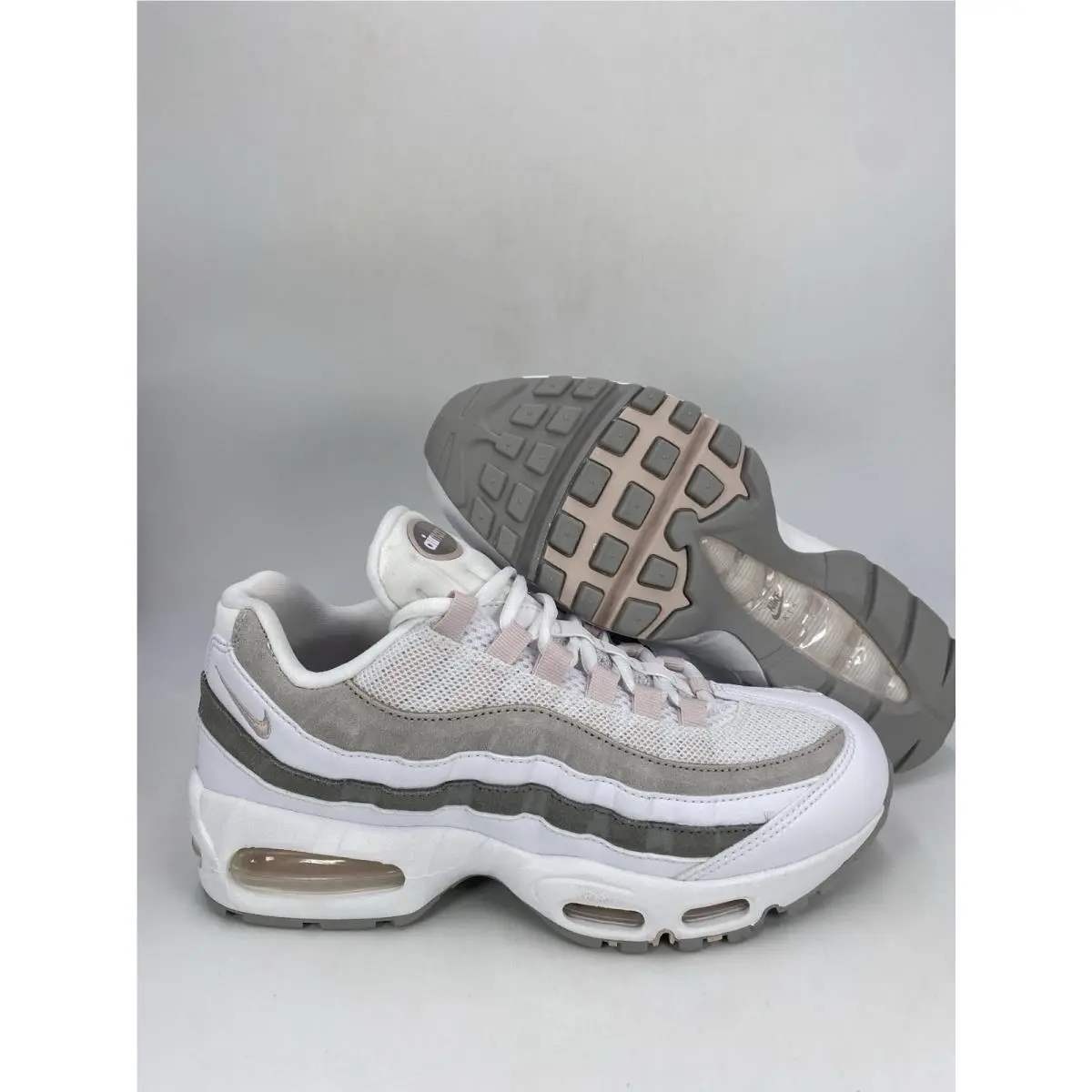 W Air Max 95 White Silt Red Light Charcoal IB6396 102 Women`s Size 8 by Nike