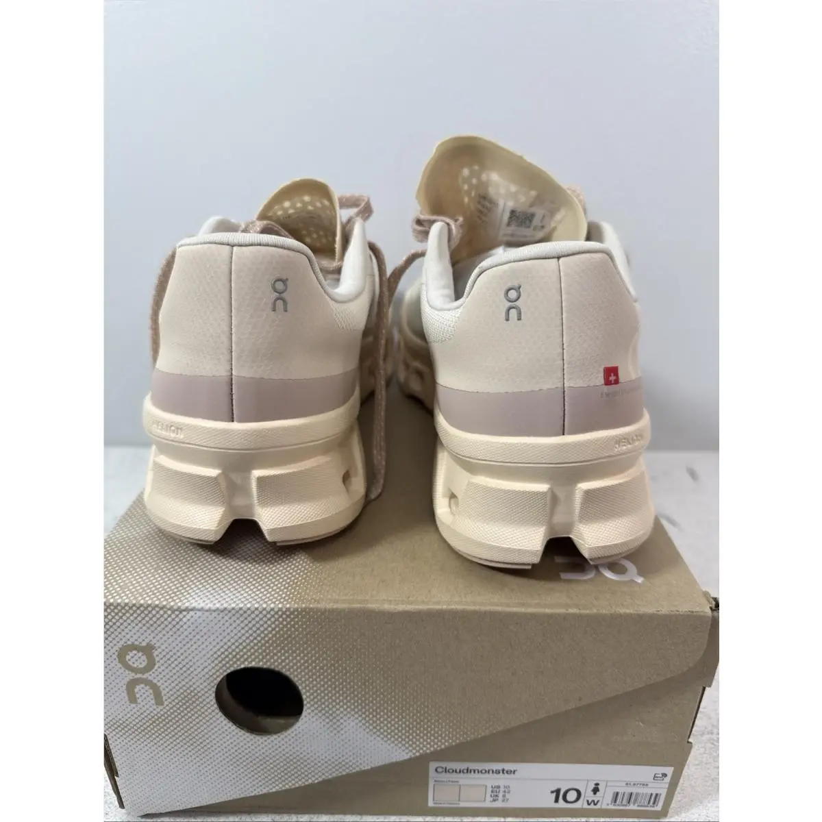 On-Running shoes - On Cloudmonster - Cloudmster - Moon/Fawn (UPC: 7630867888539) 1