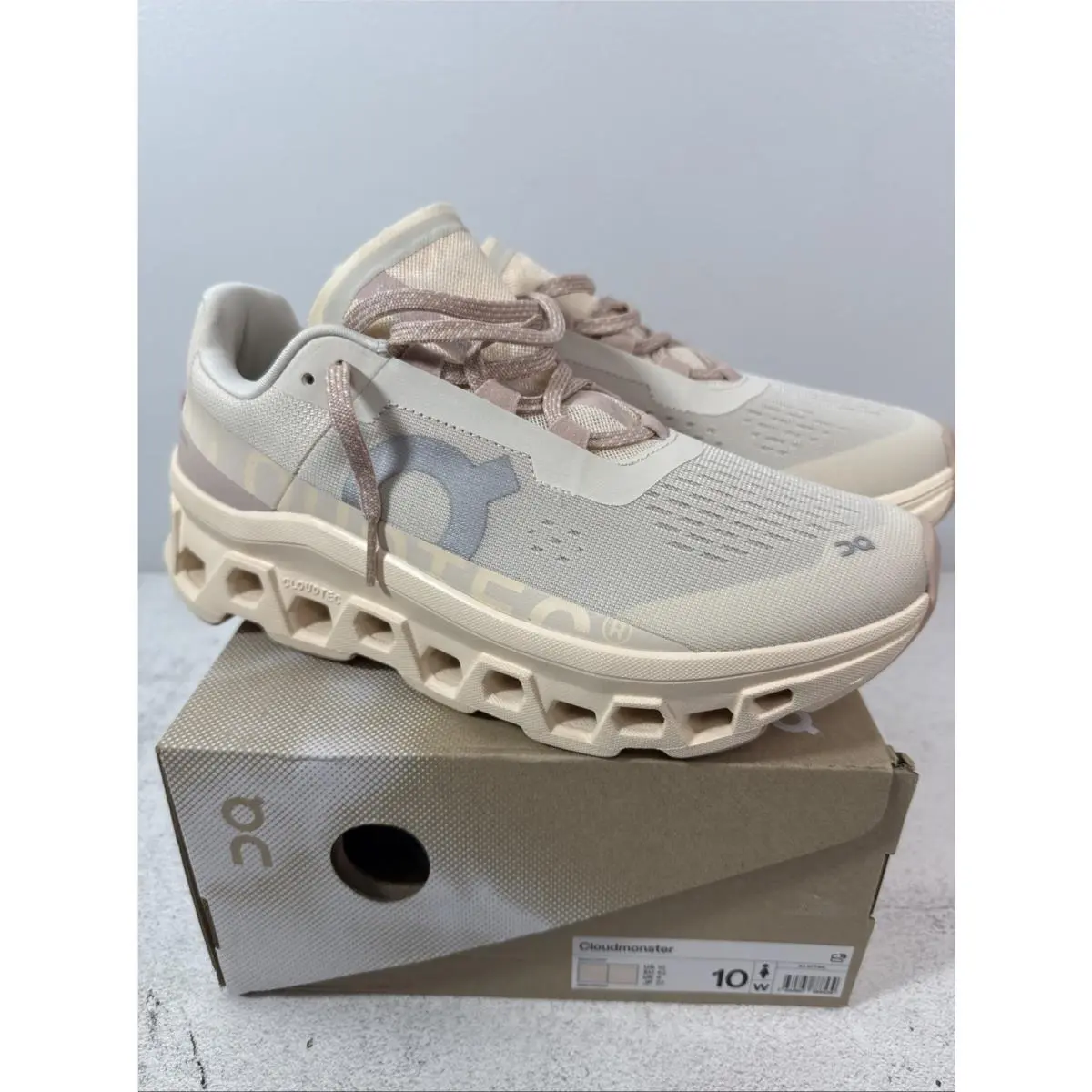 On-Running shoes - On Cloudmonster - Cloudmster - Moon/Fawn (UPC: 7630867888539) 2