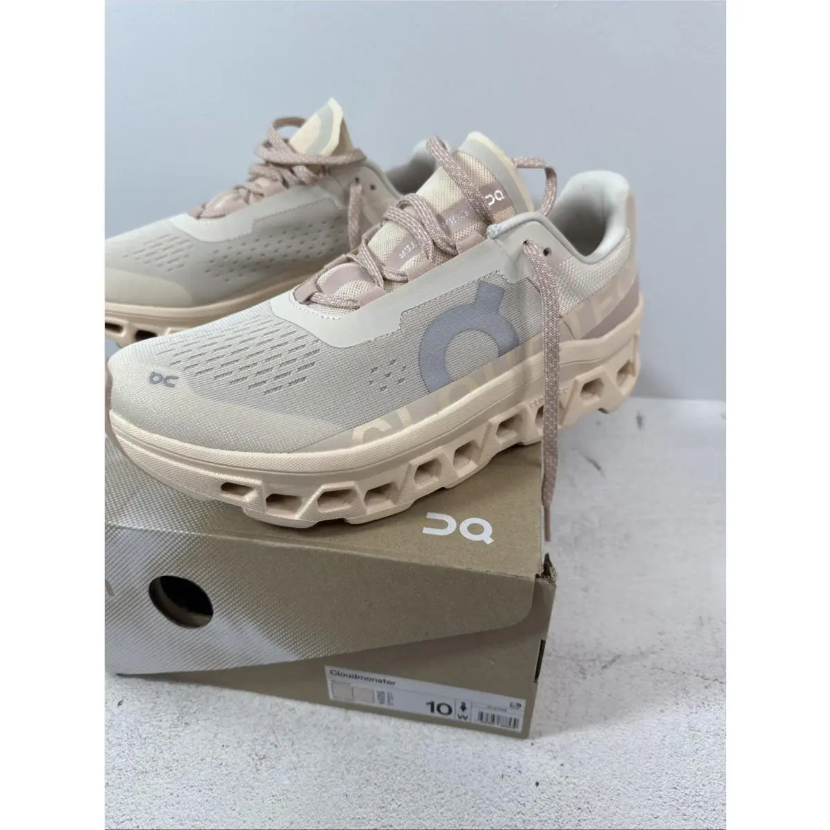 On-Running shoes - On Cloudmonster - Cloudmster - Moon/Fawn (UPC: 7630867888539) 7