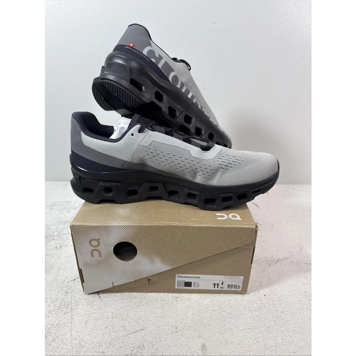 On Running Cloudmonster 1 Glacier Black Size 11 Mens