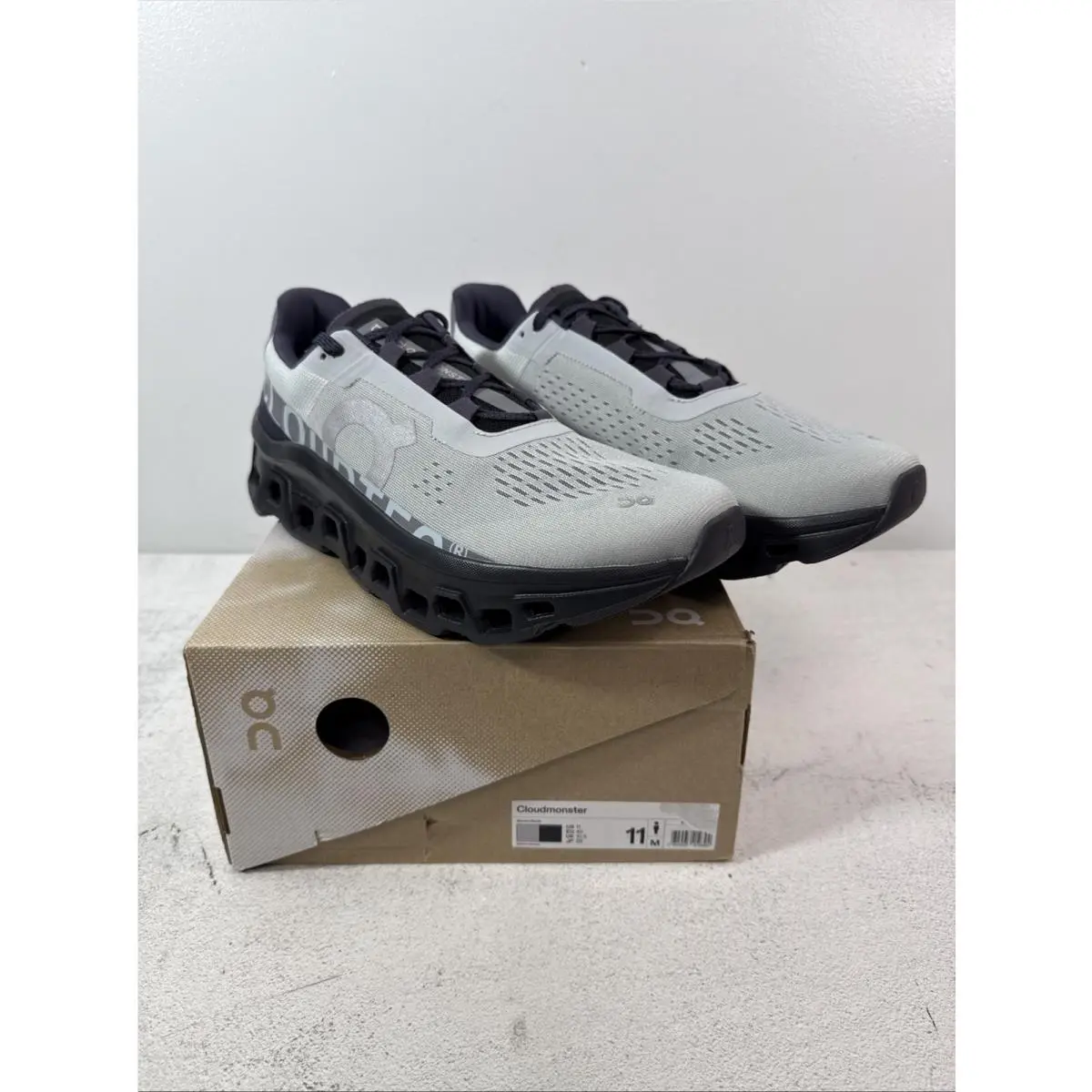On-Running shoes - On Cloudmonster - Cloudmster - Glacier/Black 0