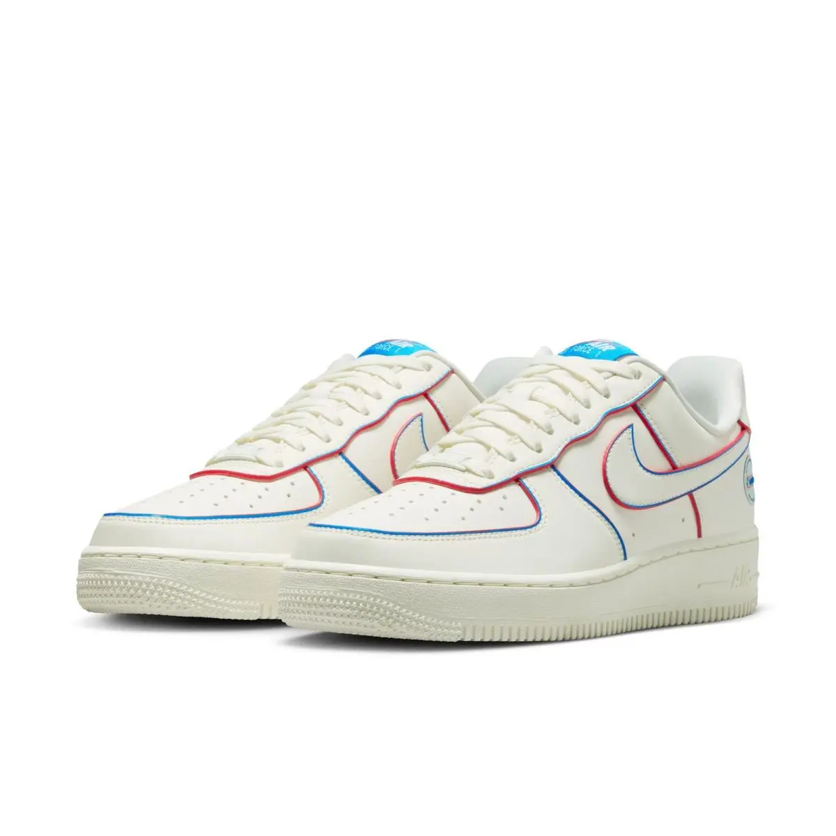 Nike Womens Air Force 1 07 Wnba 30TH_SAIL/MULTI-COLOR-ACTION Red IR1968-133-SIZE 6