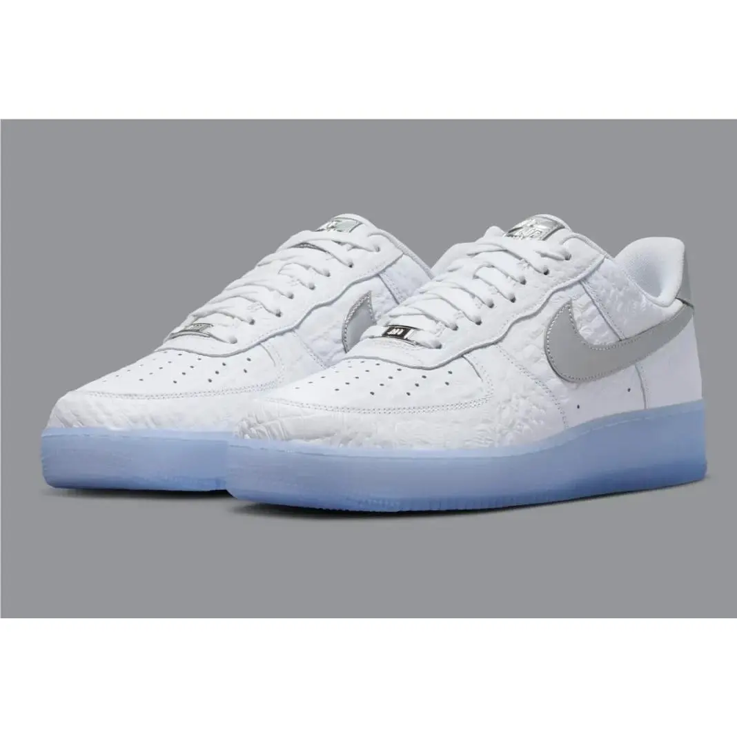 Nike Air Force 1 Low Crocodile Blue Tint IR1981-100 Size 10 + Discount
