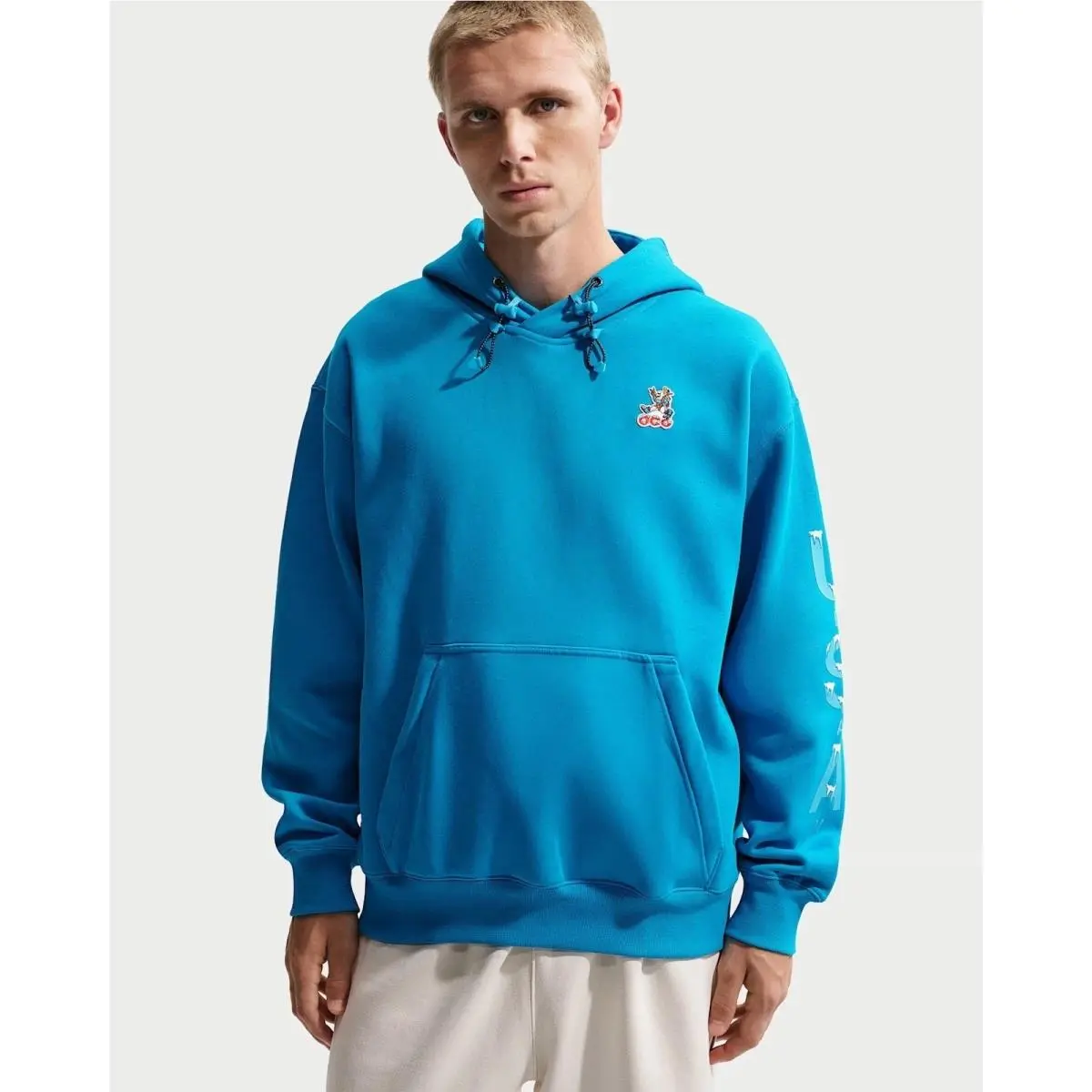 Nike Acg Team Usa Olympics Hoodie Blue HQ5729-469 Men`s Medium Rare