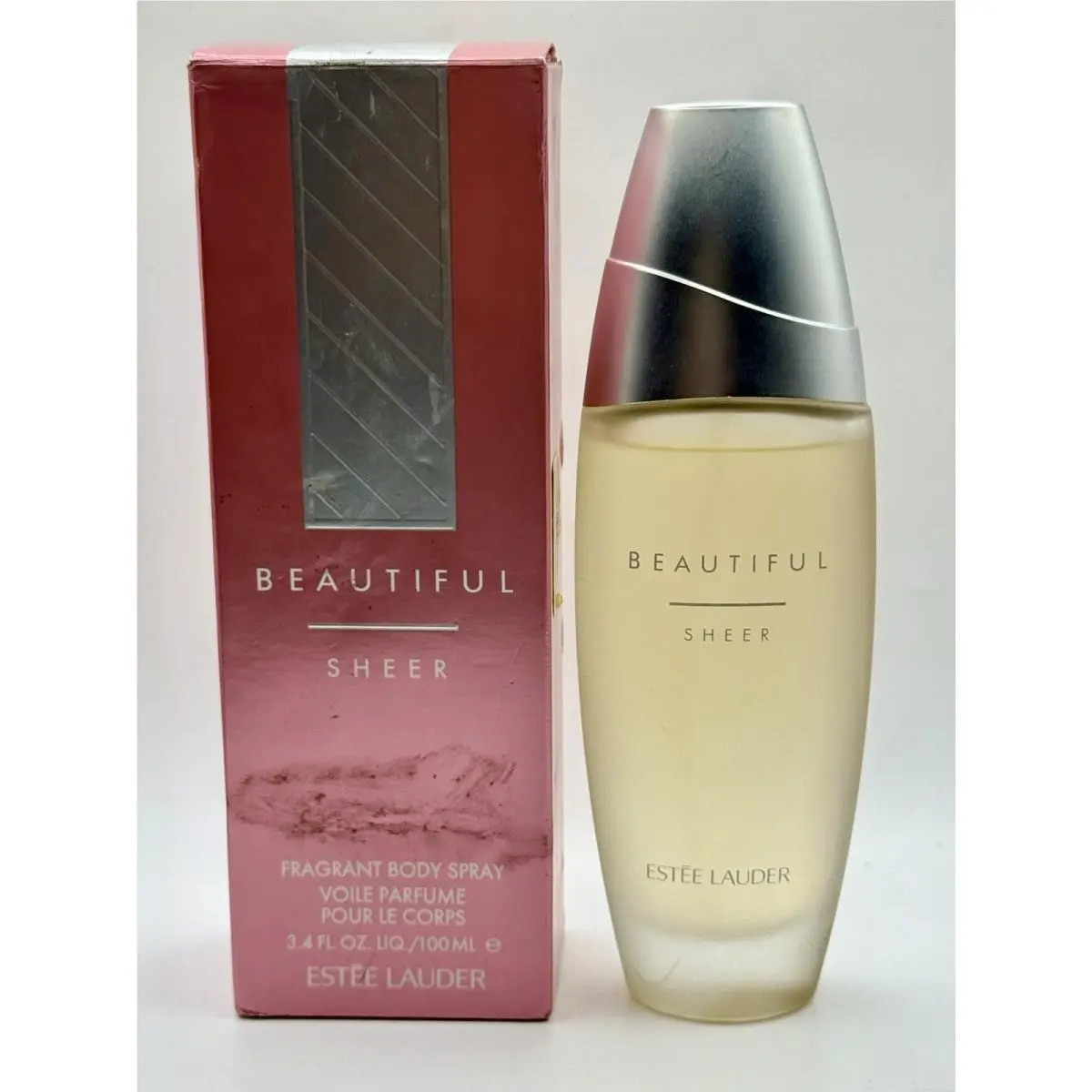 Estee Lauder Beautiful Sheer 3.4 oz 100 ml Fragrant Body Spray Rare - W/box
