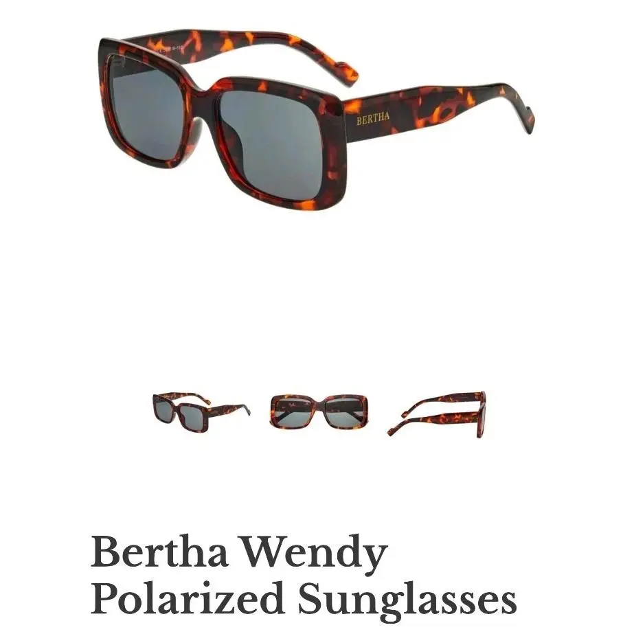 Wendy Polarized Sunglasses Brown Tortoise Shell by Bertha