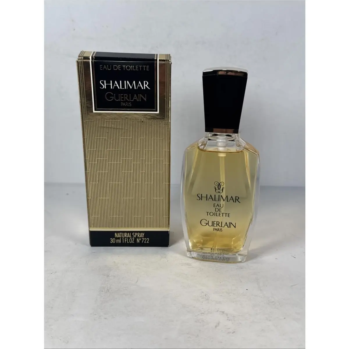 Vintage Shalimar Guerlain Paris Eau DE Toilette 1 OZ / 30 ML Vaporisateur Spray