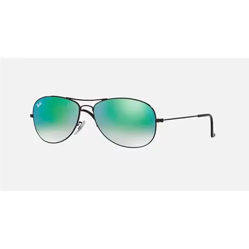 Ray-ban RB3362 Cockpit Sunglasses - Polished Black Frame / Green Gradient Lens