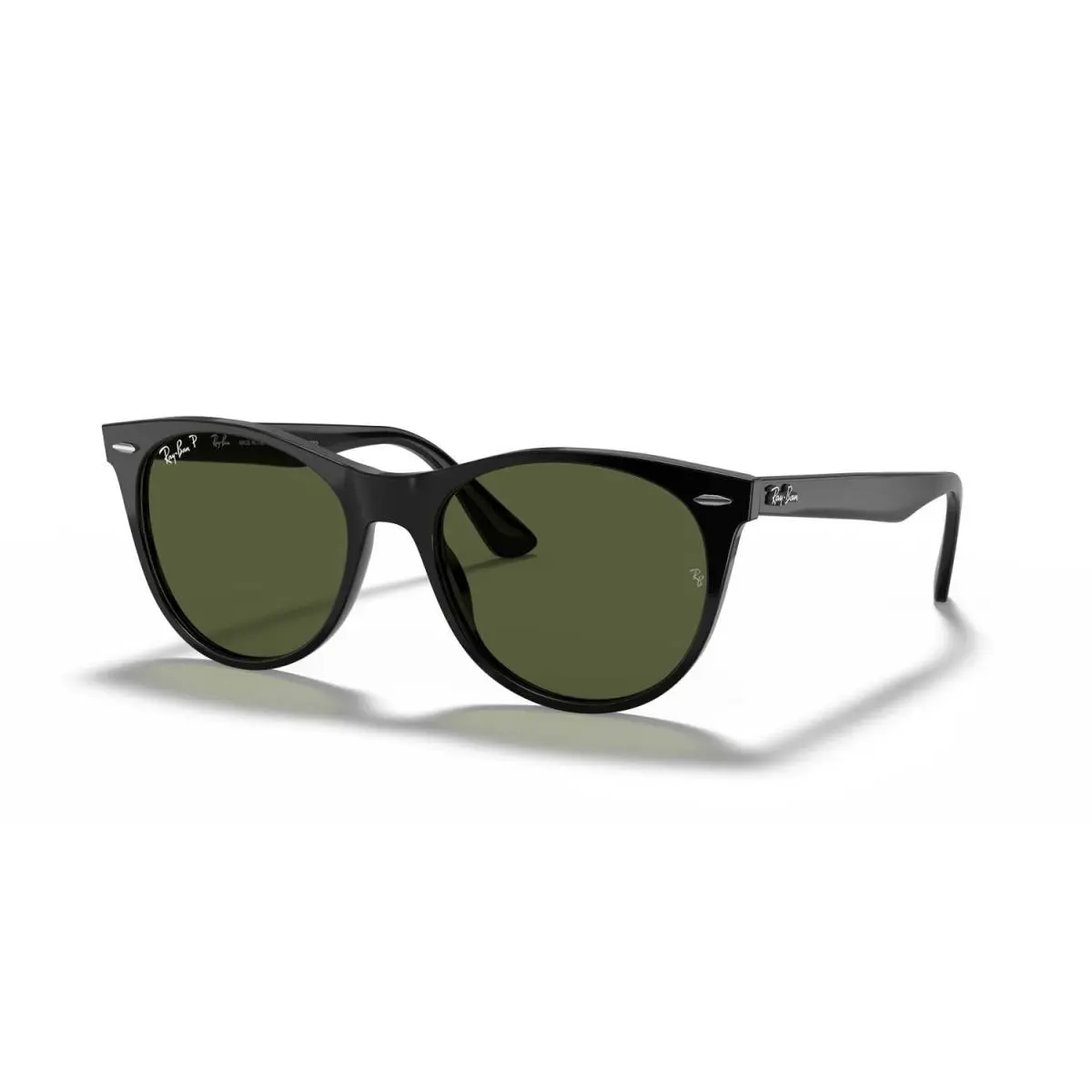 Ray-ban Wayfarer II Classic Polarized Sunglasses - Black Frame Green Lenses by Ray-Ban