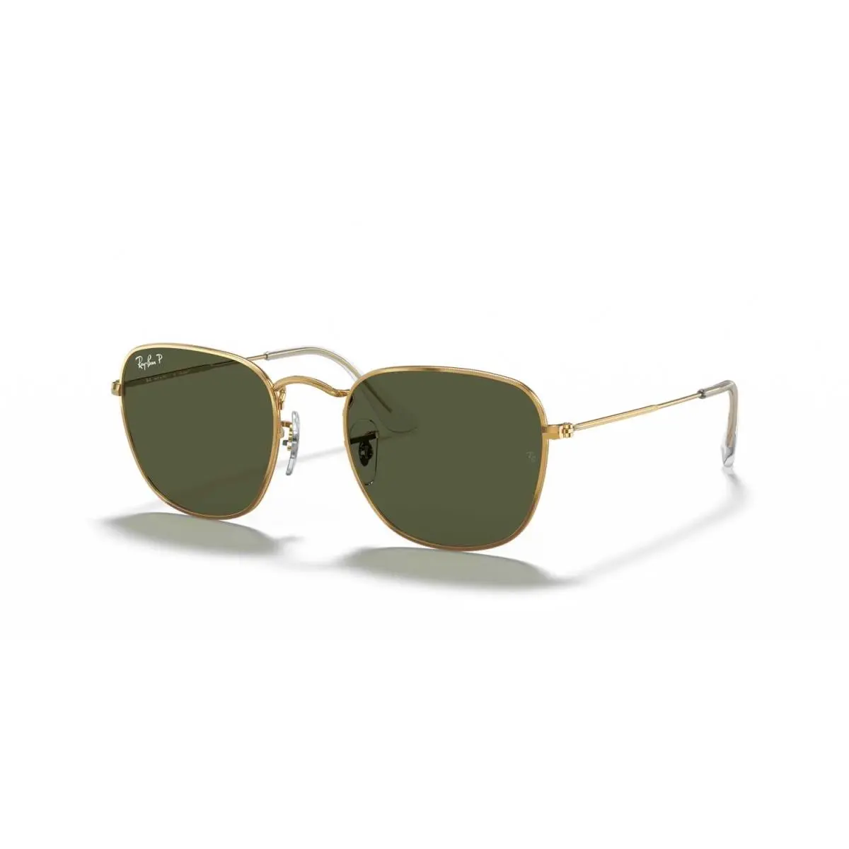 Ray-ban Frank Polarized Sunglasses - Polished Gold Frame - Green Lens by Ray-Ban