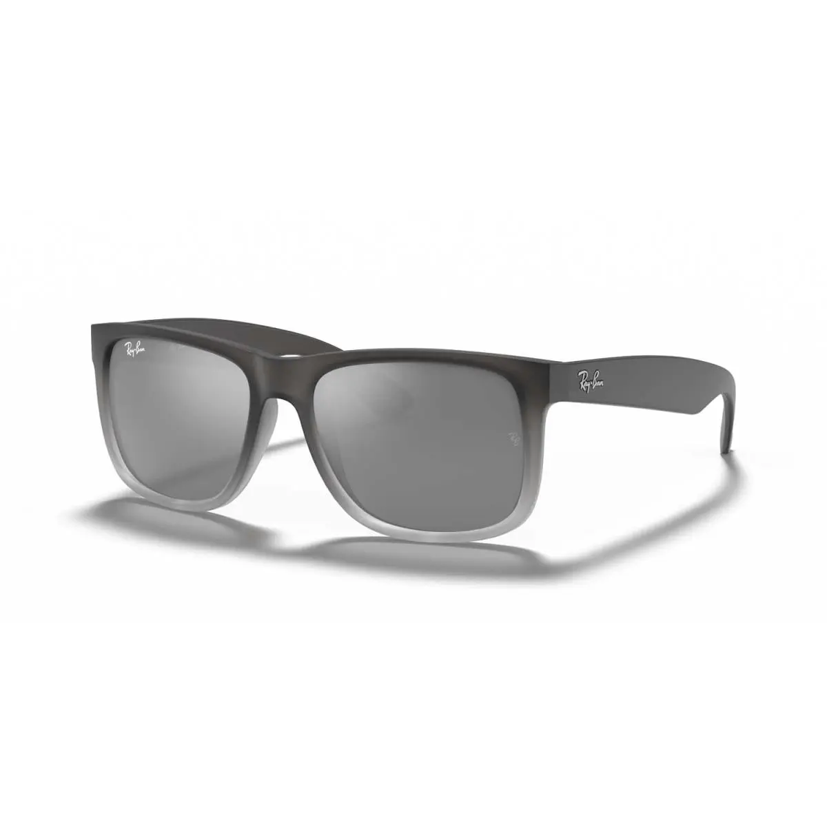 Ray-ban Justin Classic Sunglasses - Matte Gray Frame - Silver Lenses by Ray-Ban