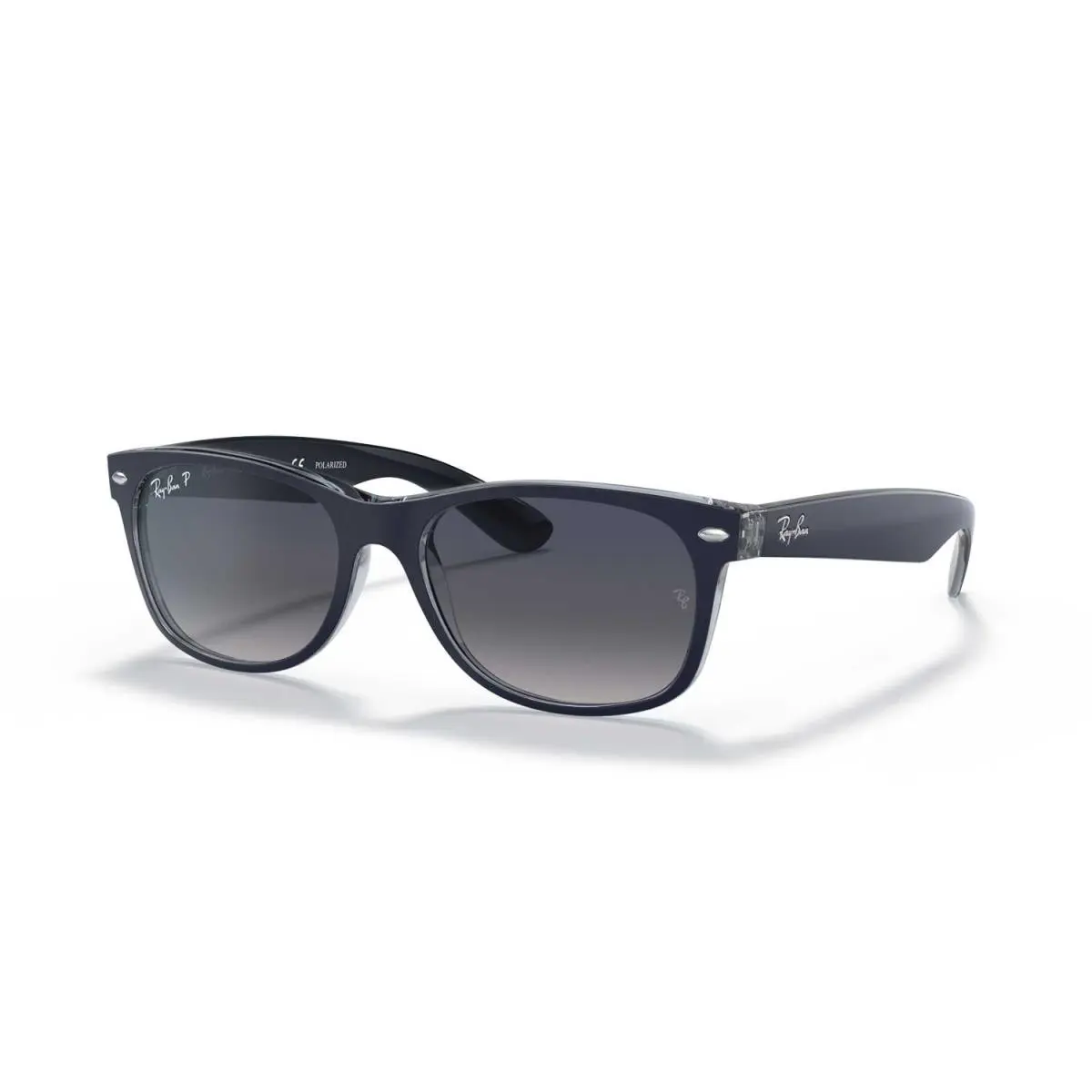 Ray-ban New Wayfarer Classic Polarized Sunglasses Matte Blue Frame / Blue Lenses by Ray-Ban
