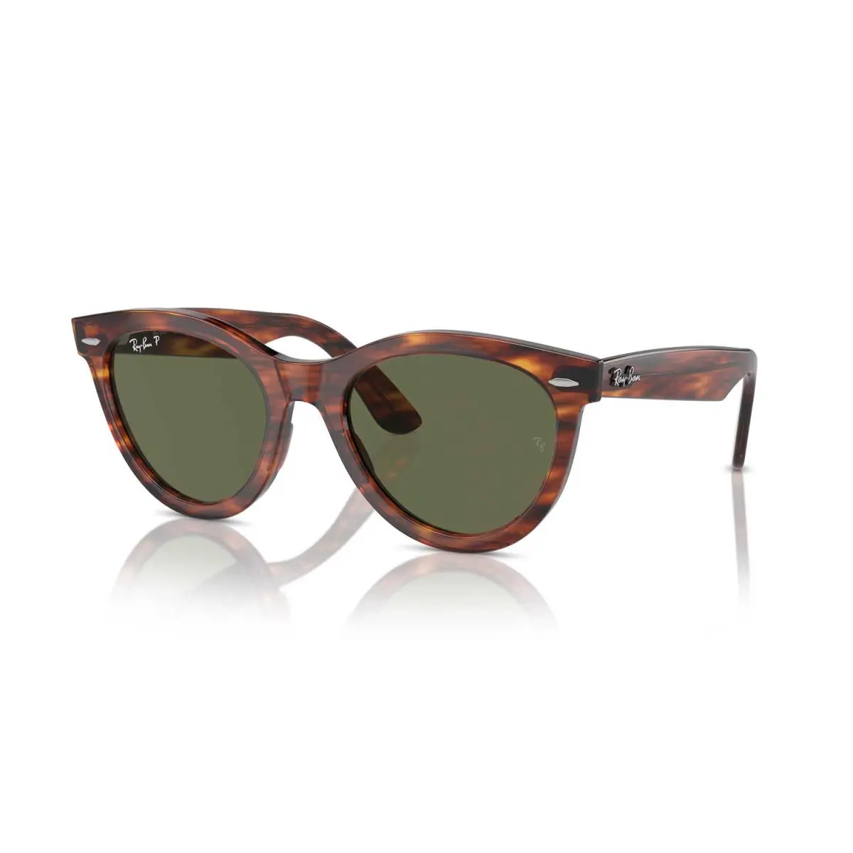 Ray-ban RB2241 Wayfarer Way Polarized Sunglasses - Havana Frame / Green Lens