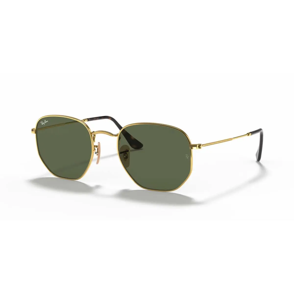 Ray-ban RB3548N Hexagonal-gold / Green Lens 001 - Frame: Black, Lens: Green, Eyewear frame: Gold