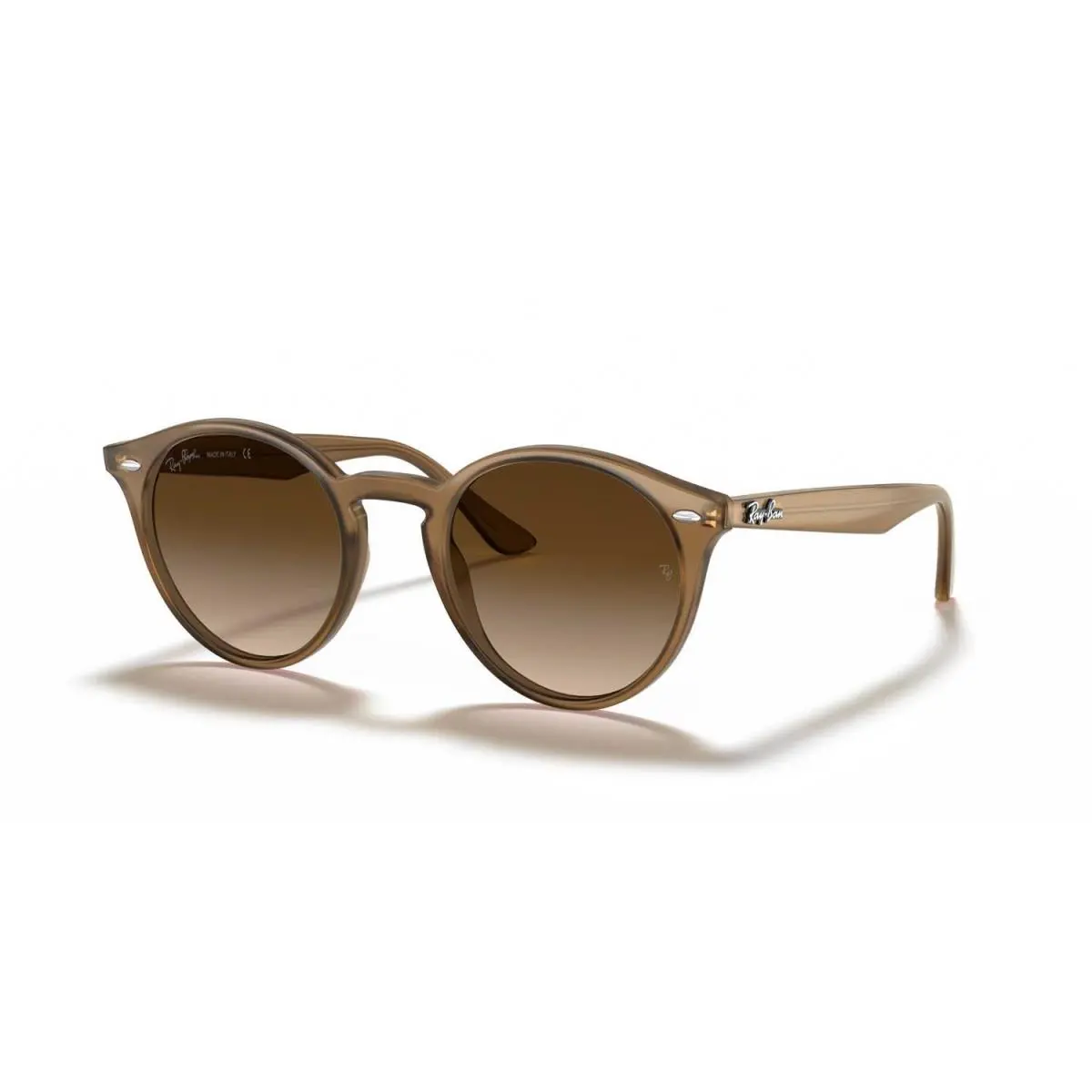 Ray-ban RB2180 Round Sunglasses - Turtledove 51 mm Frame - Brown Lenses by Ray-Ban