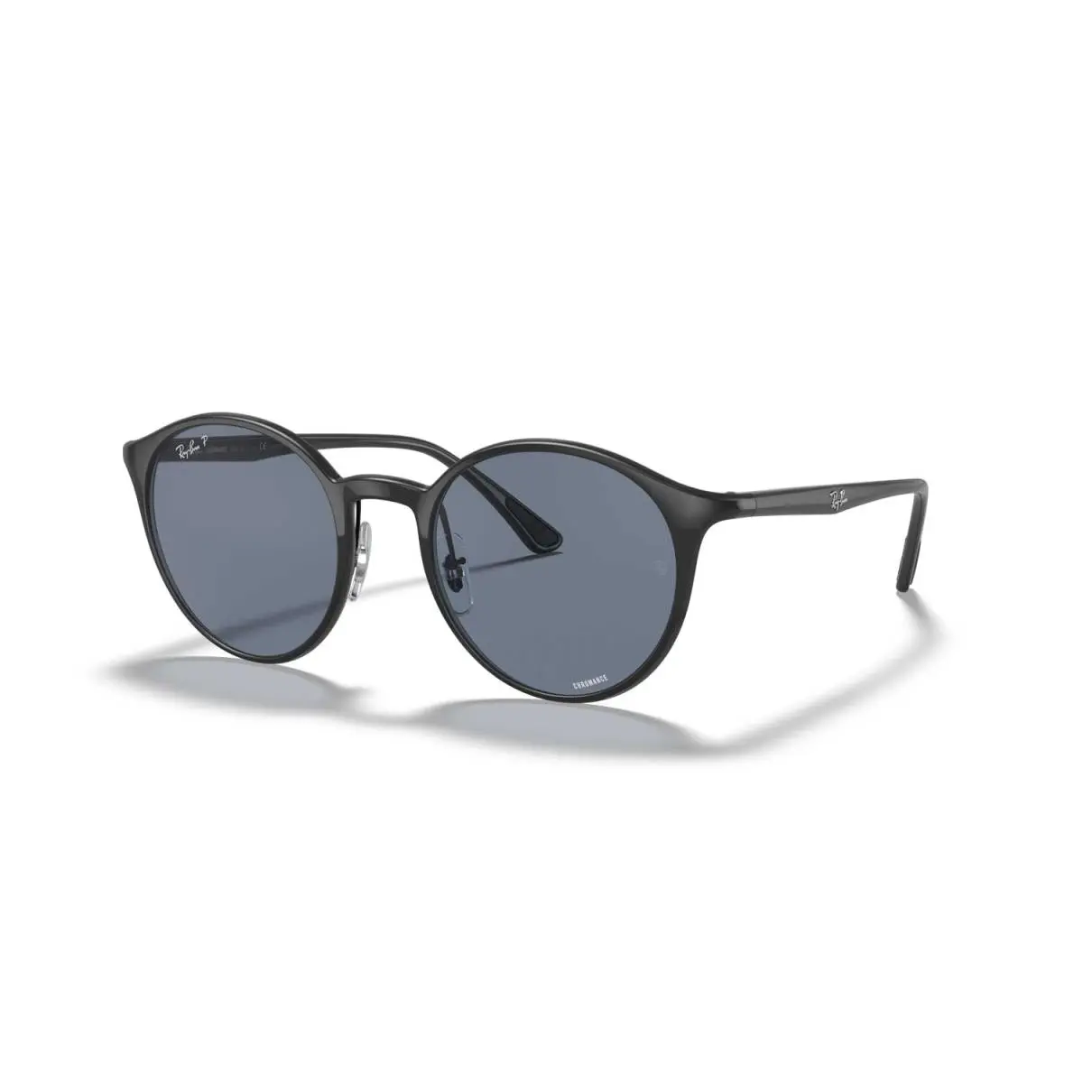 Ray-ban Chromance Polarized Sunglasses - Polished Black Frame - Blue Lenses by Ray-Ban