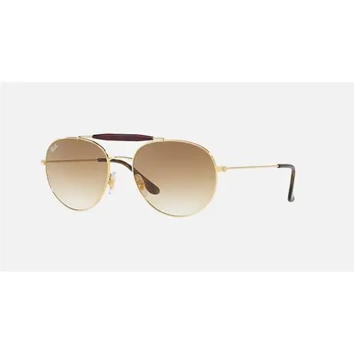 Ray-ban RB3540 Sunglasses-polished Arista Gold Frame - Light Brown Gradient Lens