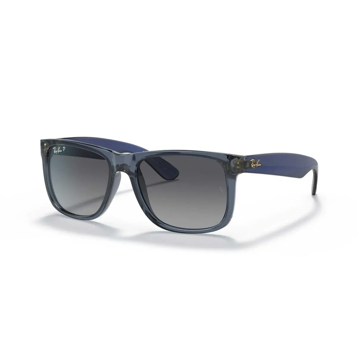 Ray-ban Justin Polarized Sunglasses - Transparent Blue Frame Gray Lens by Ray-Ban