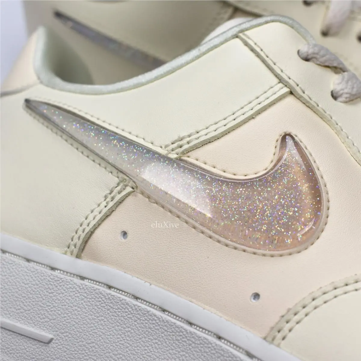 DS 2019 Nike Air Force 1 07 SE Prm Jelly Swoosh Ivory White Sneakers 10.5 W 9 M