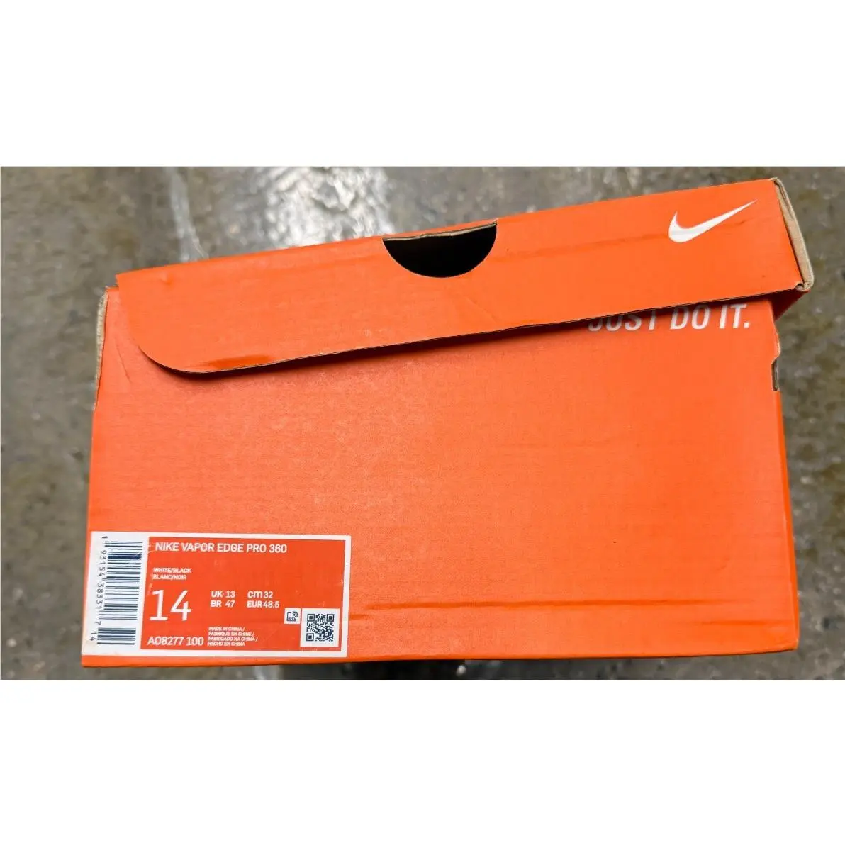 Nike Vapor Edge Pro 360 Cleat Mens Size 14 A08277-100 White Dead Stock Football