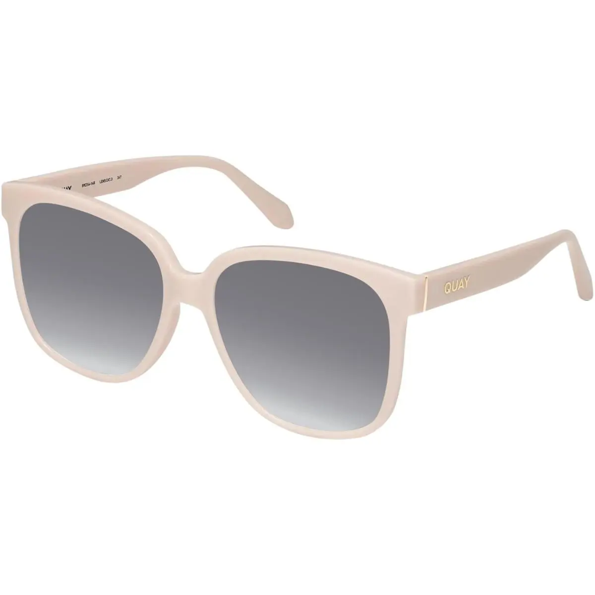 Quay Wide Awake Women Panthos Polarized Sunglasses Shiny Gold 59mm 4 Lens Option Silver Mirror Polar by QUAY